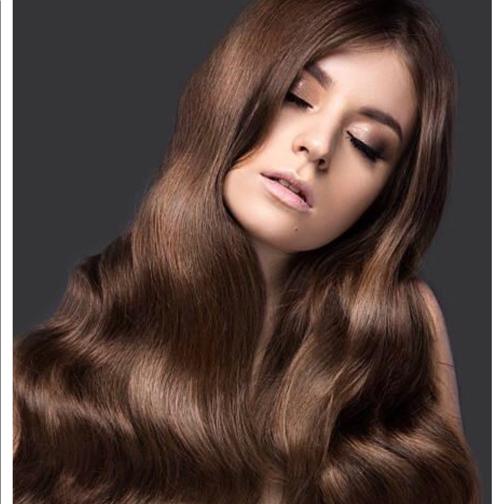 Chestnut Brown Clip-in Extensions 20”